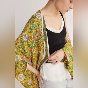 Anthropologie Floral Cocoon Kimono